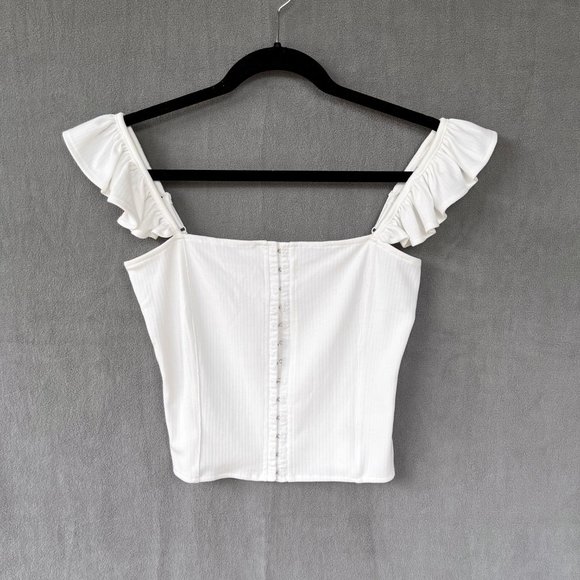 BB Dakota by Steve Madden Ivory Sweetest Thing Top size Small - Picture 5 of 14